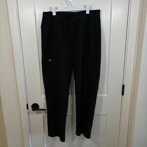Men’s Black Figs Bottoms Size XL Short Tie Waist Cargo Scrub Pants